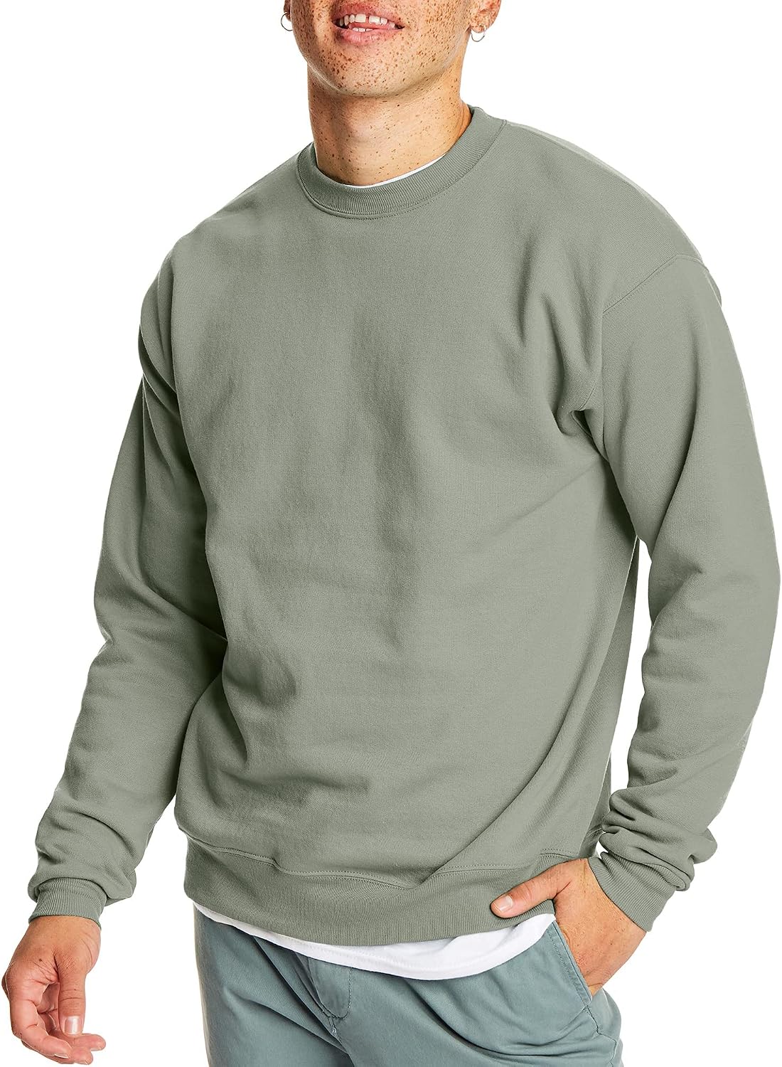 Luvella Men's Sweatshirt, EcoSmart Fleece Crewneck Sweatshirt, Big & Tall Available,
