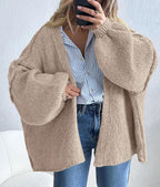 Luvella Womens Open Front Oversized Cardigan Sweaters