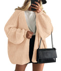 Luvella Womens Open Front Oversized Cardigan Sweaters