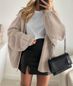 Luvella Womens Open Front Oversized Cardigan Sweaters
