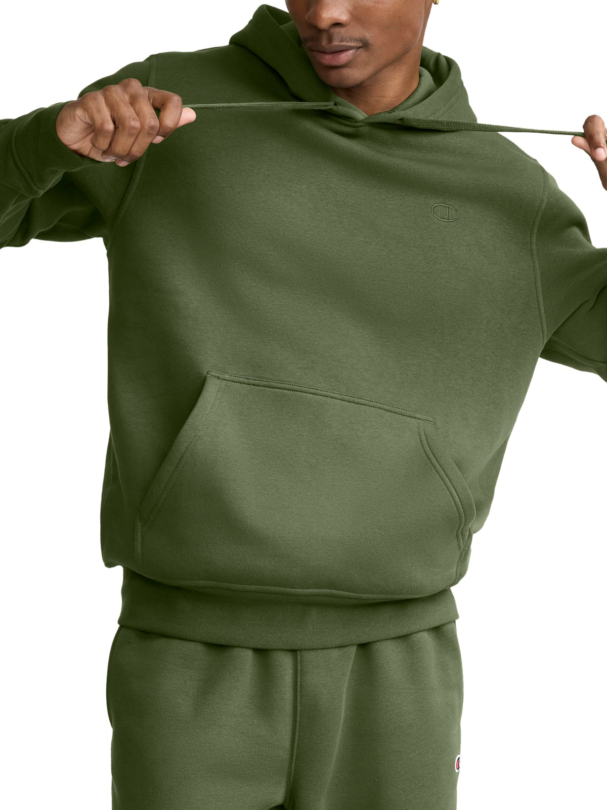 Luvella Men's Pullover Fleece Hoodie, Standard Fit, Midweight, C Logo, Available in Regular and Big & Tall