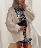 Luvella Womens Open Front Oversized Cardigan Sweaters