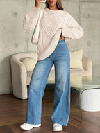 Luvella Women's Cozy Oversized Sweater
