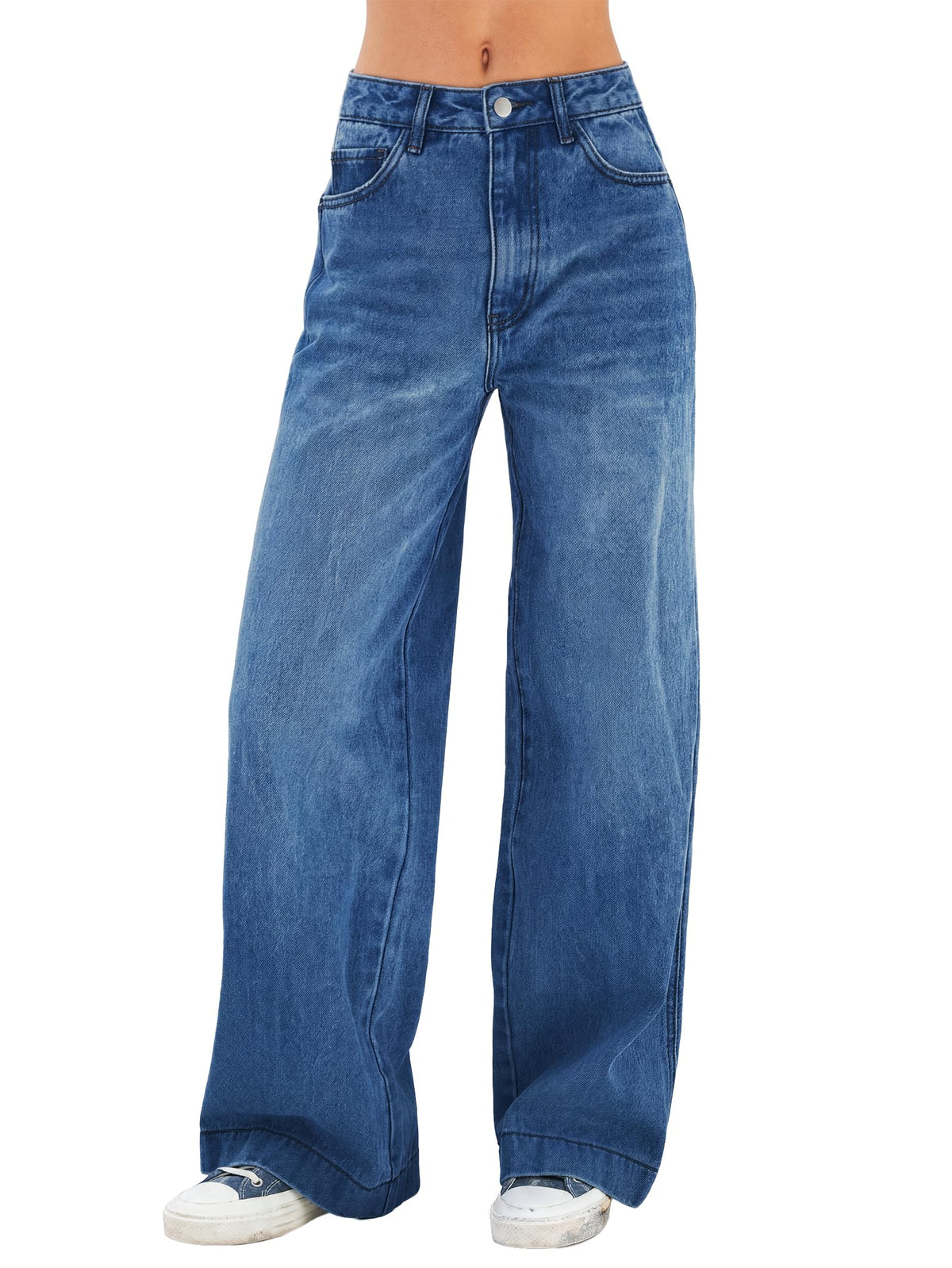 Luvella Women 2026 Wide Leg Jeans High Waist Stretchy Baggy Denim Pants