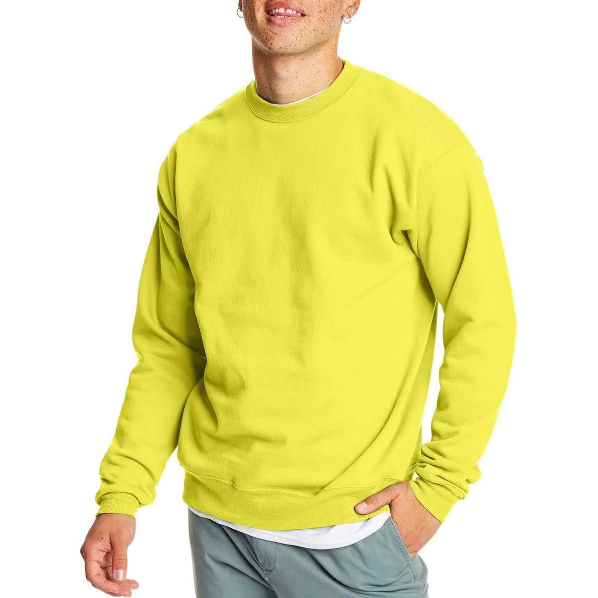 Luvella Men's Sweatshirt, EcoSmart Fleece Crewneck Sweatshirt, Big & Tall Available,