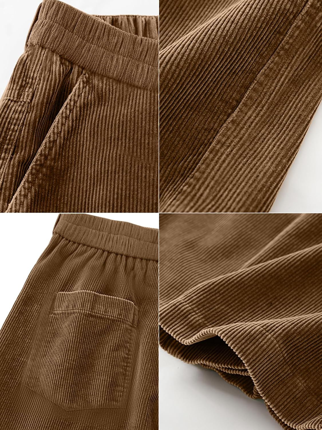 Luvella Men's Casual Loose Fit Corduroy Pants