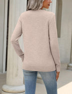 Luvella Womens Wool Blend Sweater Crewneck Long Sleeve Tops Fashion Clothing