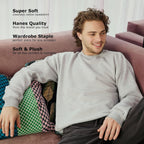 Luvella Men's Sweatshirt, EcoSmart Fleece Crewneck Sweatshirt, Big & Tall Available,