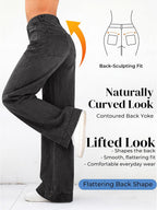 Luvella Women 2026 Wide Leg Jeans High Waist Stretchy Baggy Denim Pants