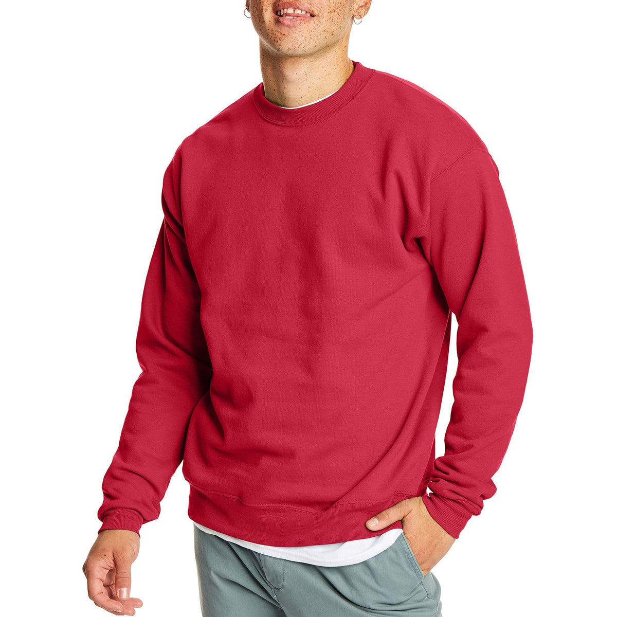 Luvella Men's Sweatshirt, EcoSmart Fleece Crewneck Sweatshirt, Big & Tall Available,