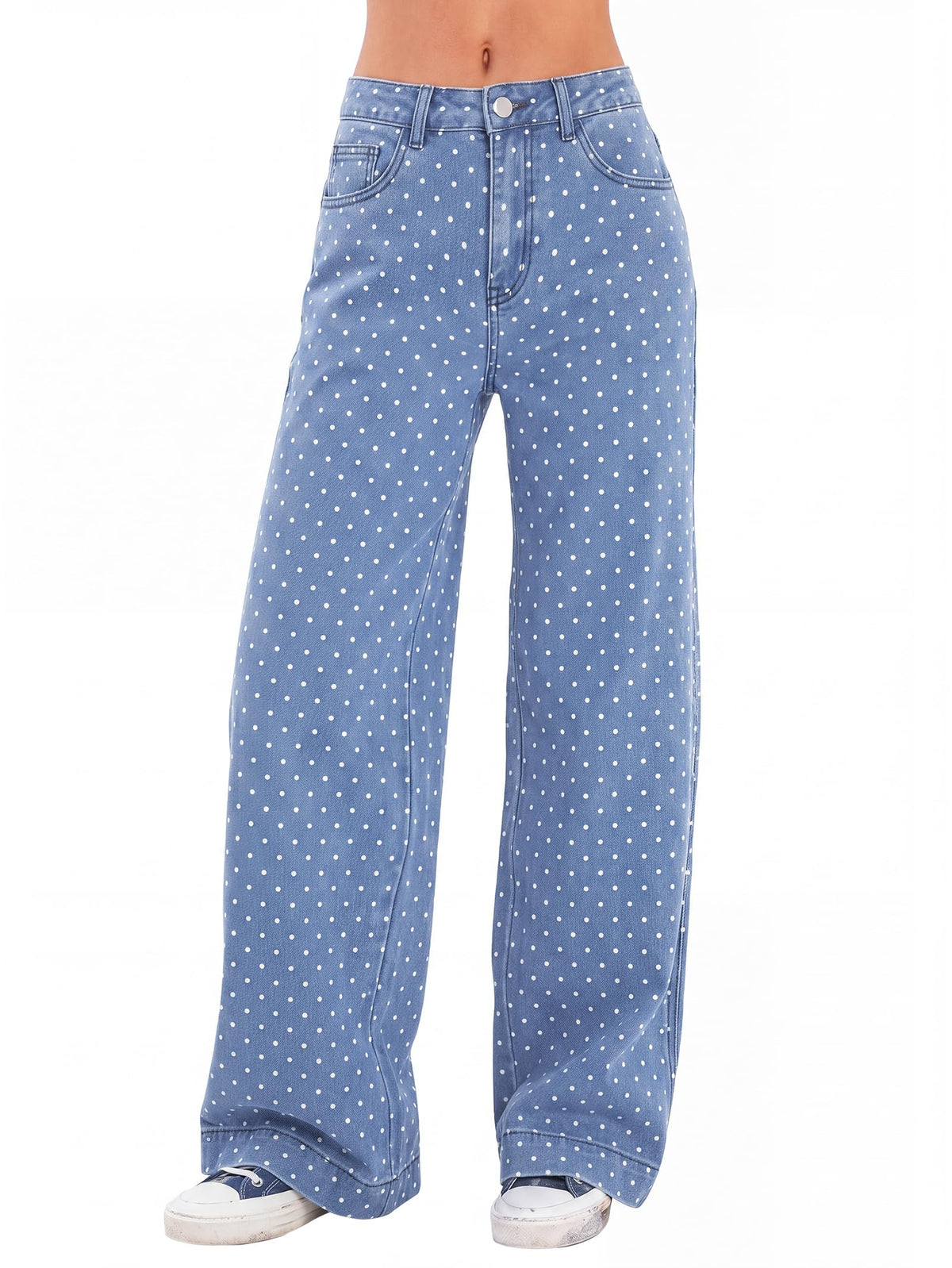 Luvella Women 2026 Wide Leg Jeans High Waist Stretchy Baggy Denim Pants