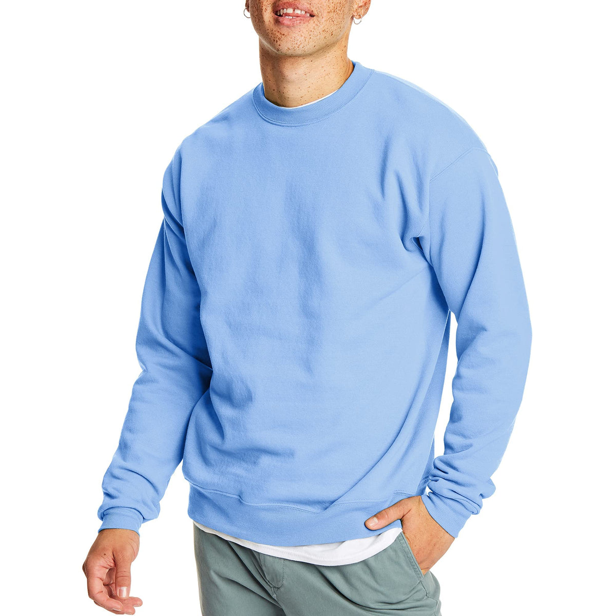 Luvella Men's Sweatshirt, EcoSmart Fleece Crewneck Sweatshirt, Big & Tall Available,